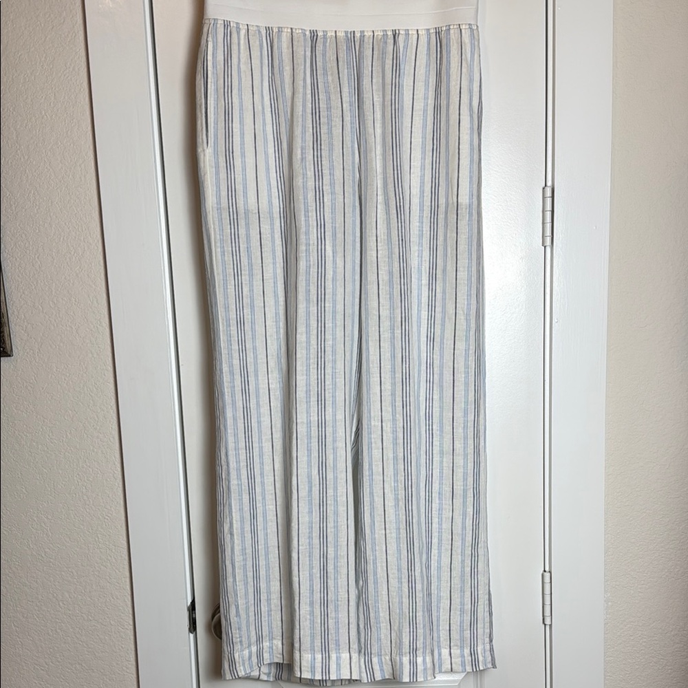 Soft Surroundings Striped Wide-Leg Pants